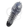 Vibrador semitransparente rigido negro
